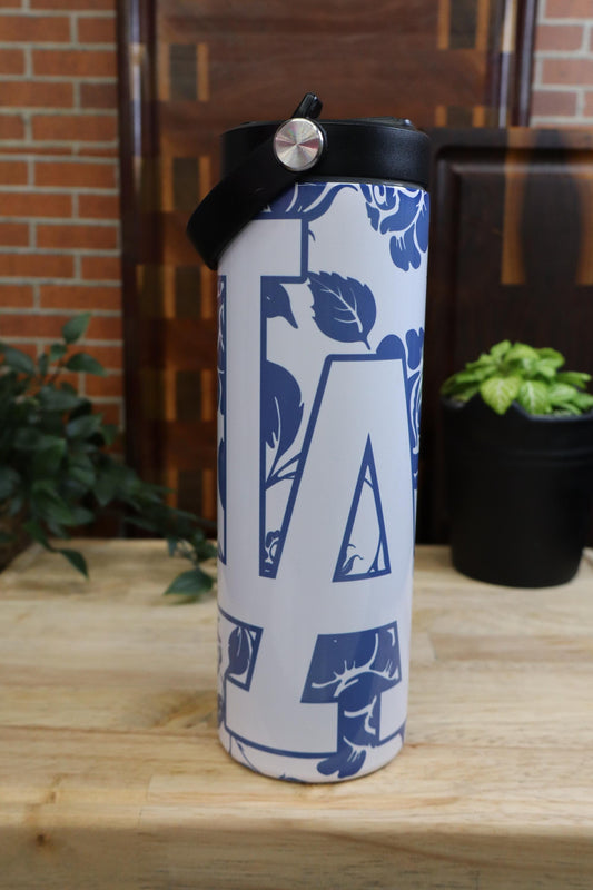 LA Dodgers Tumbler: 20oz Stainless Steel Baseball Tumbler