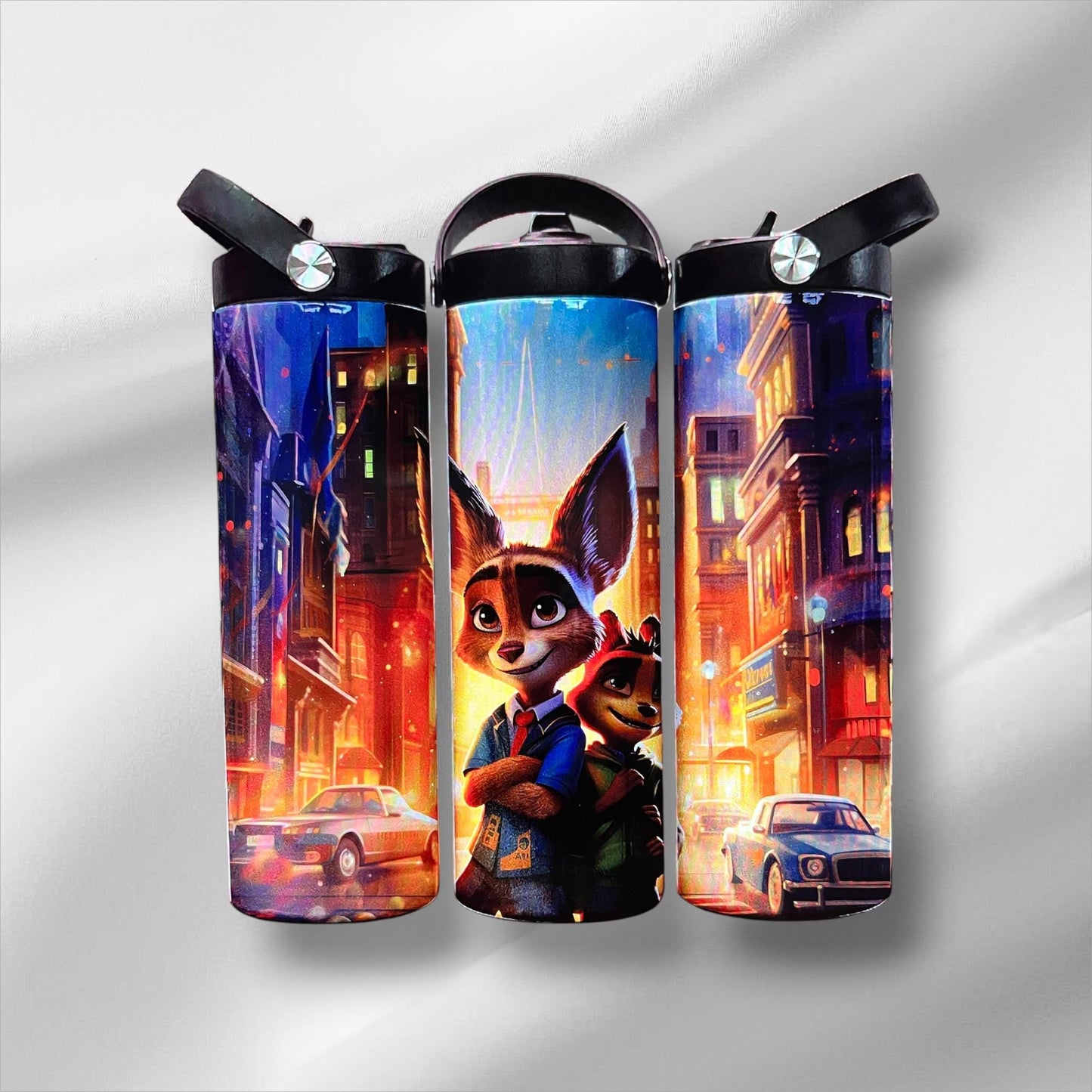 Fox and Friend Tumbler 20 oz: Colorful Stainless Steel Travel tumbler
