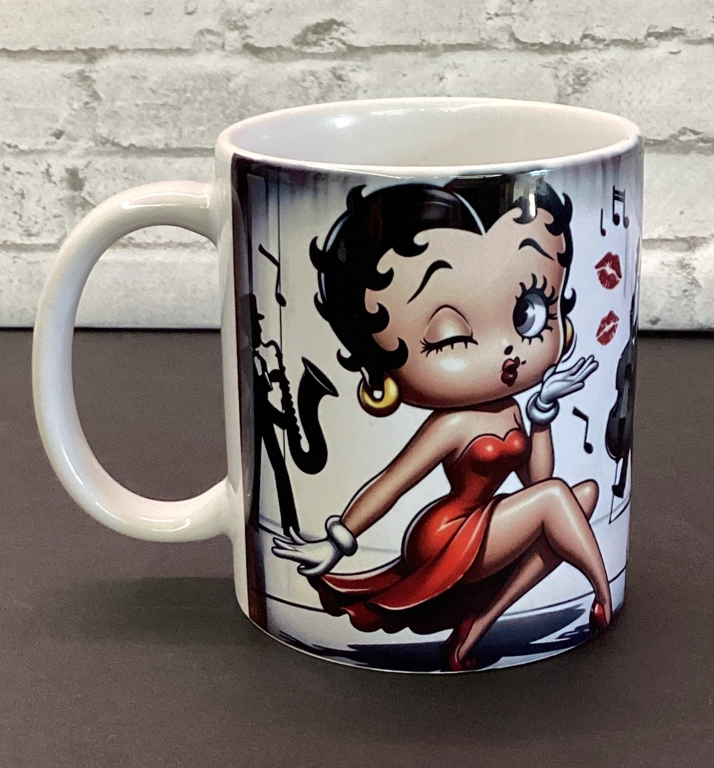 Betty  Mug: Musical BAM! Retro Cartoon Design