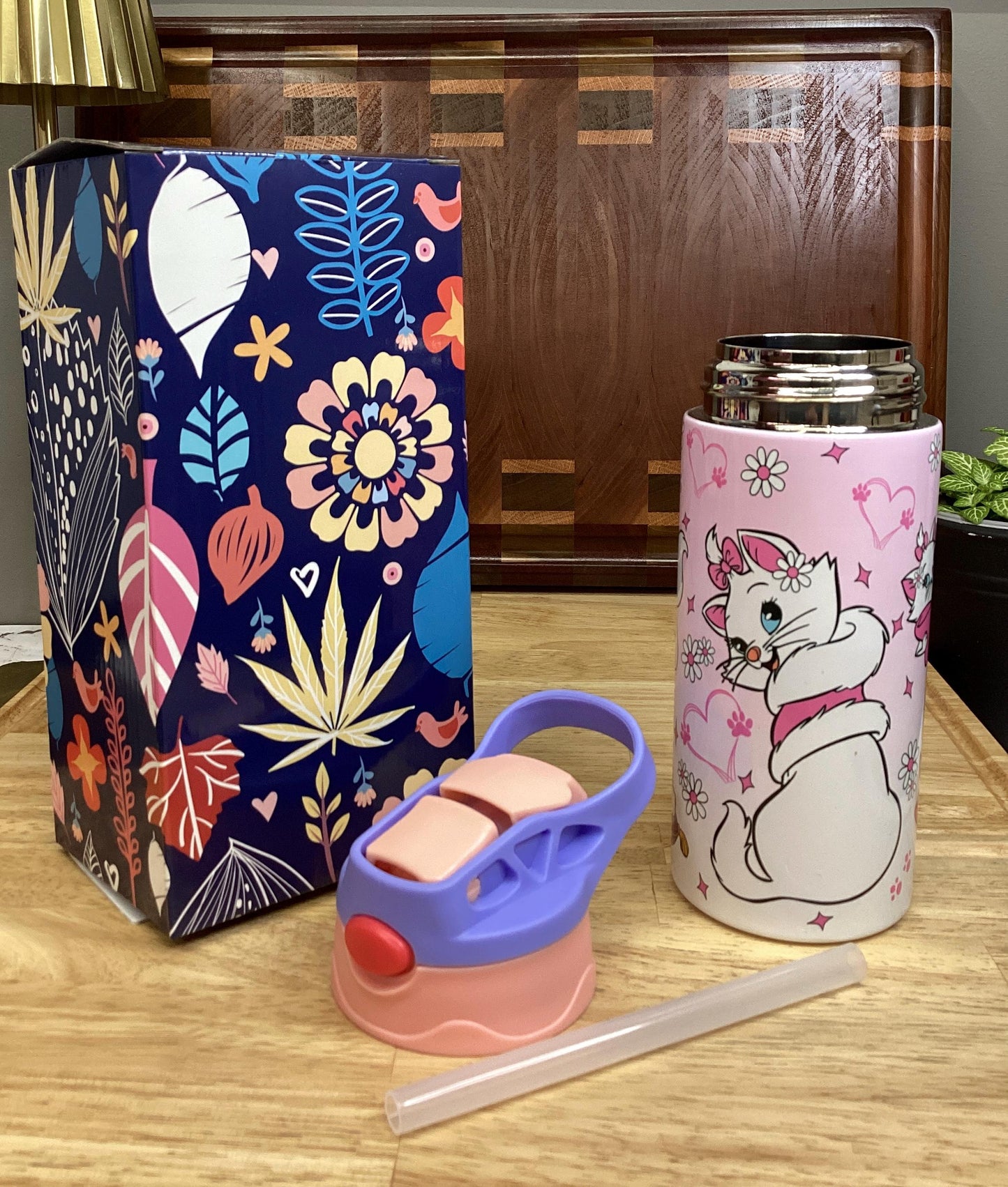 Sexy Marie 12oz Tumbler: Sweet Pink Cat Lover Gift
