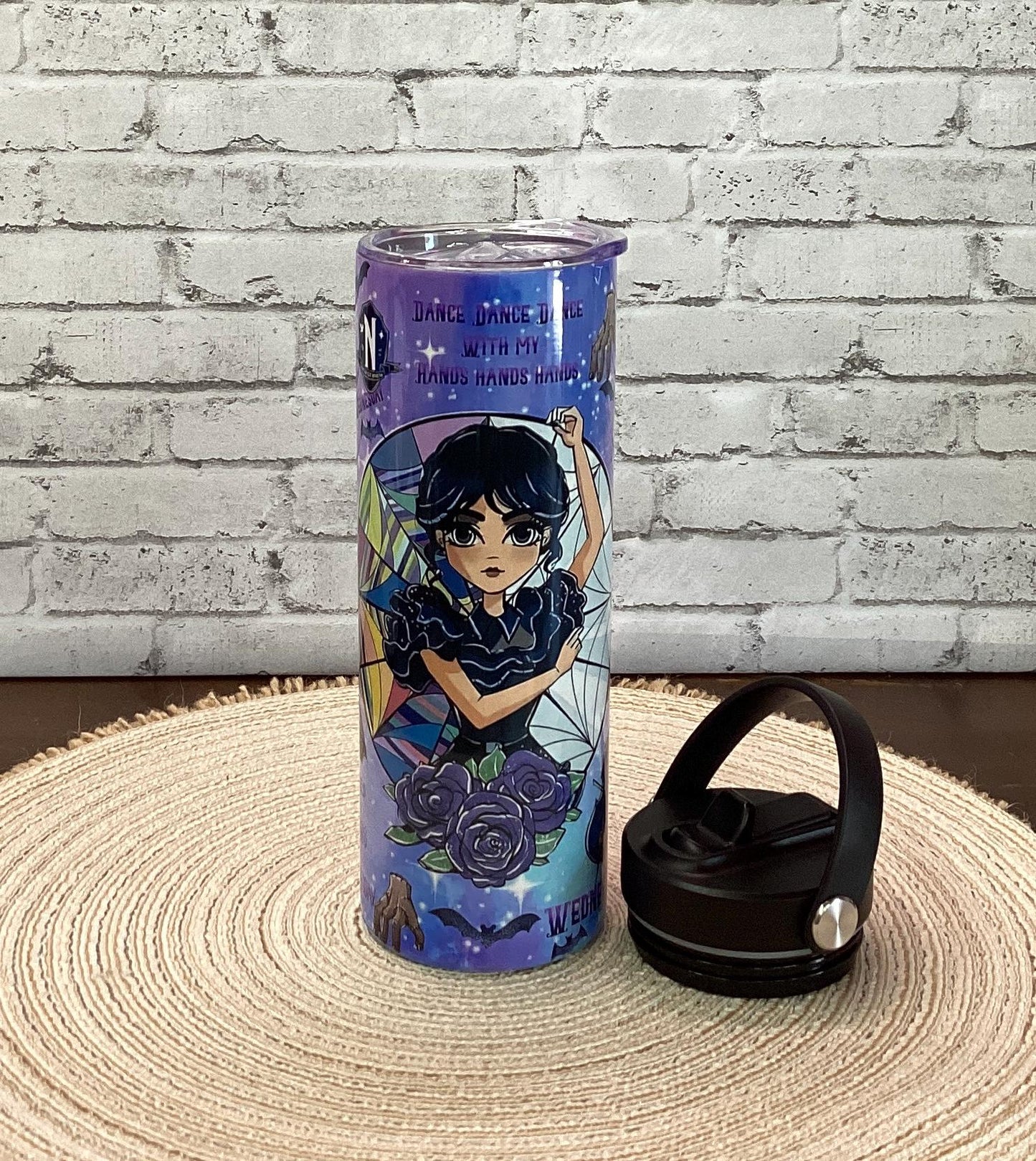 Wednesday Tumbler: Gothic Character Stainless Steel 20 oz