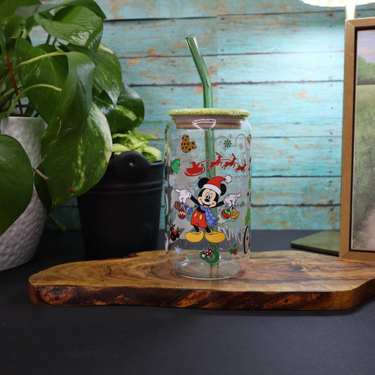 Mickey and Friends Glass cup 16 oz