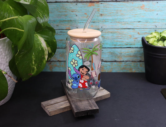 Stitch and lilo Glass Mug