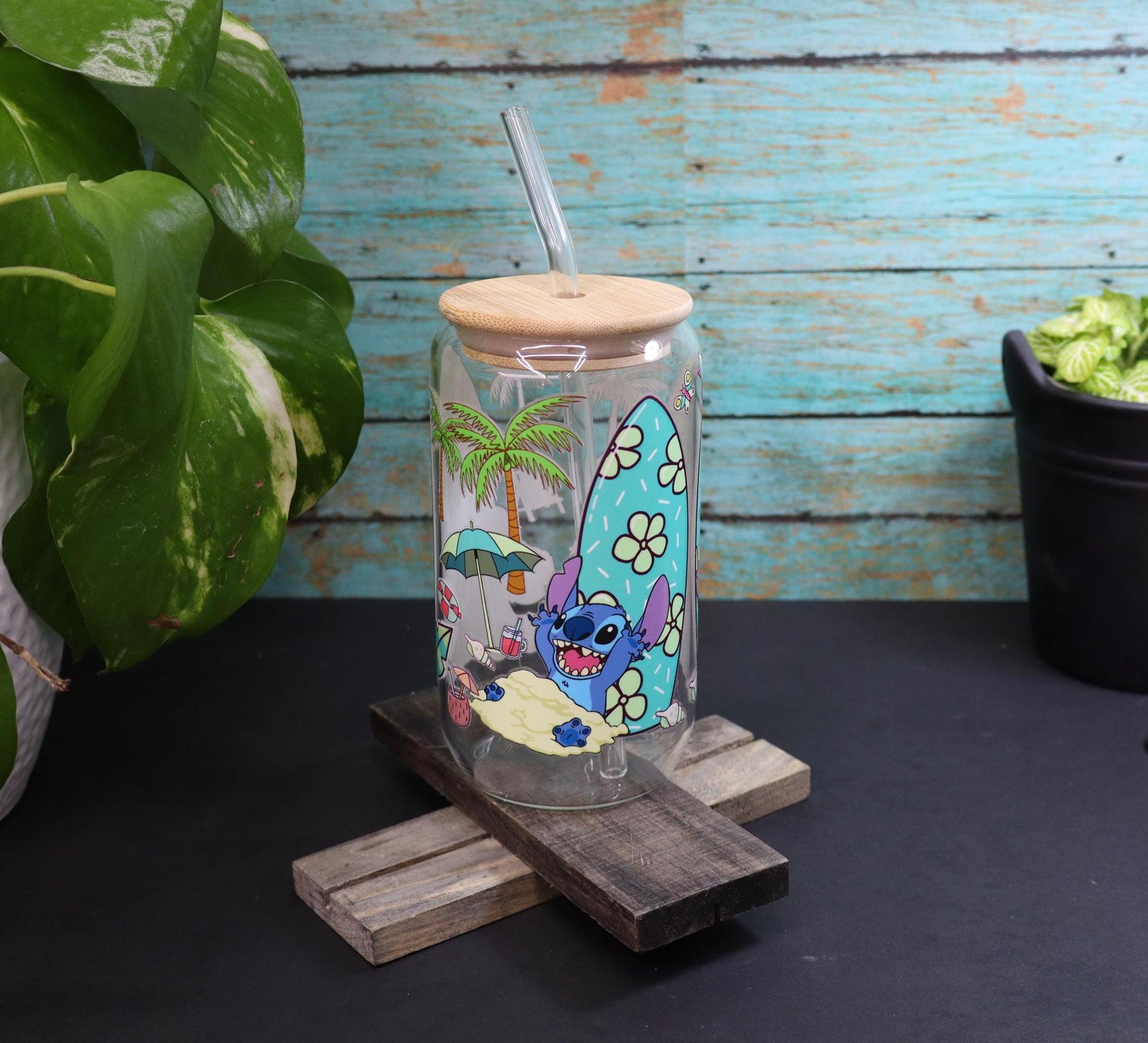 Stitch and Lilo Glass Mug