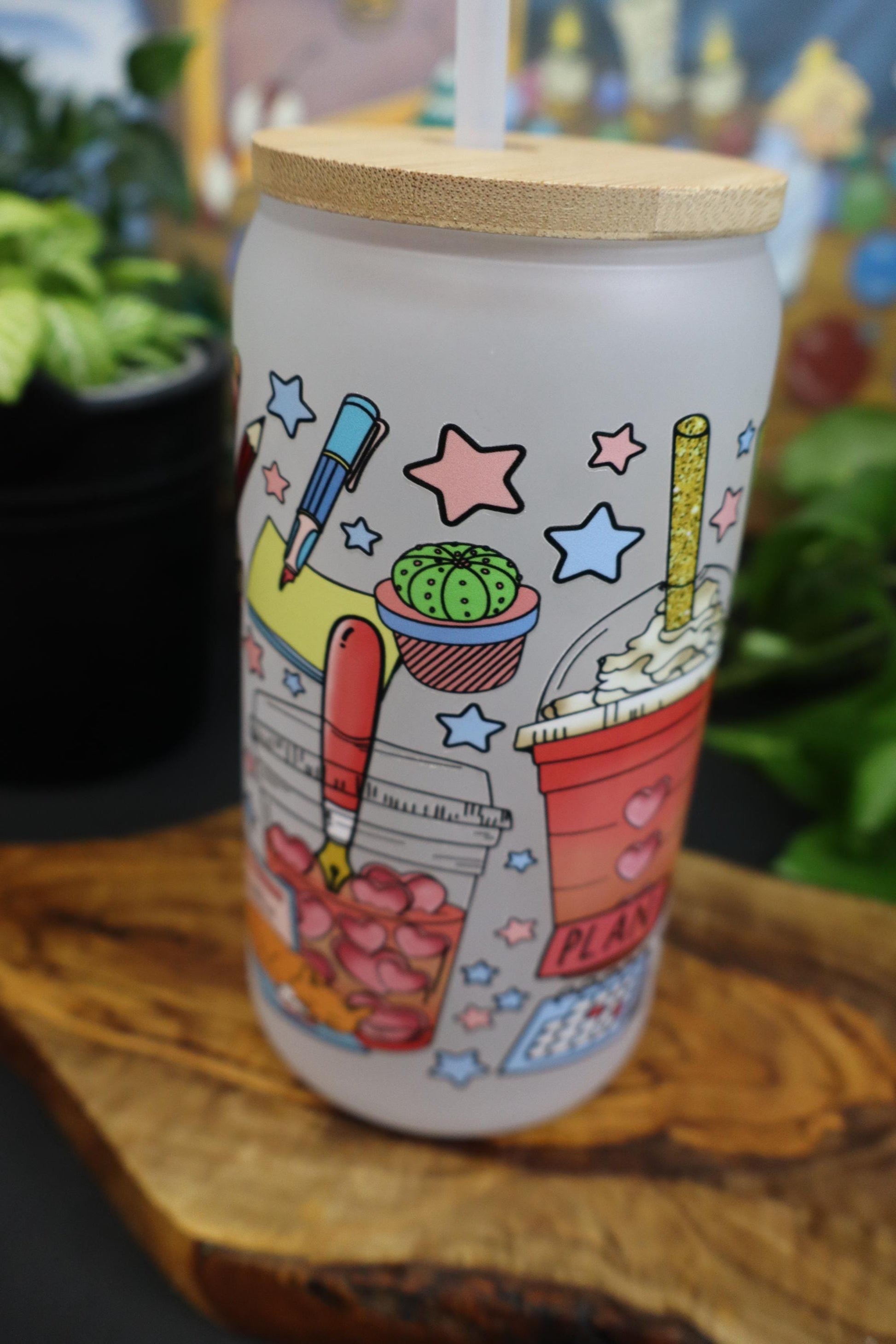 Boss Babe Fuel Clear Glass Mug 16 oz