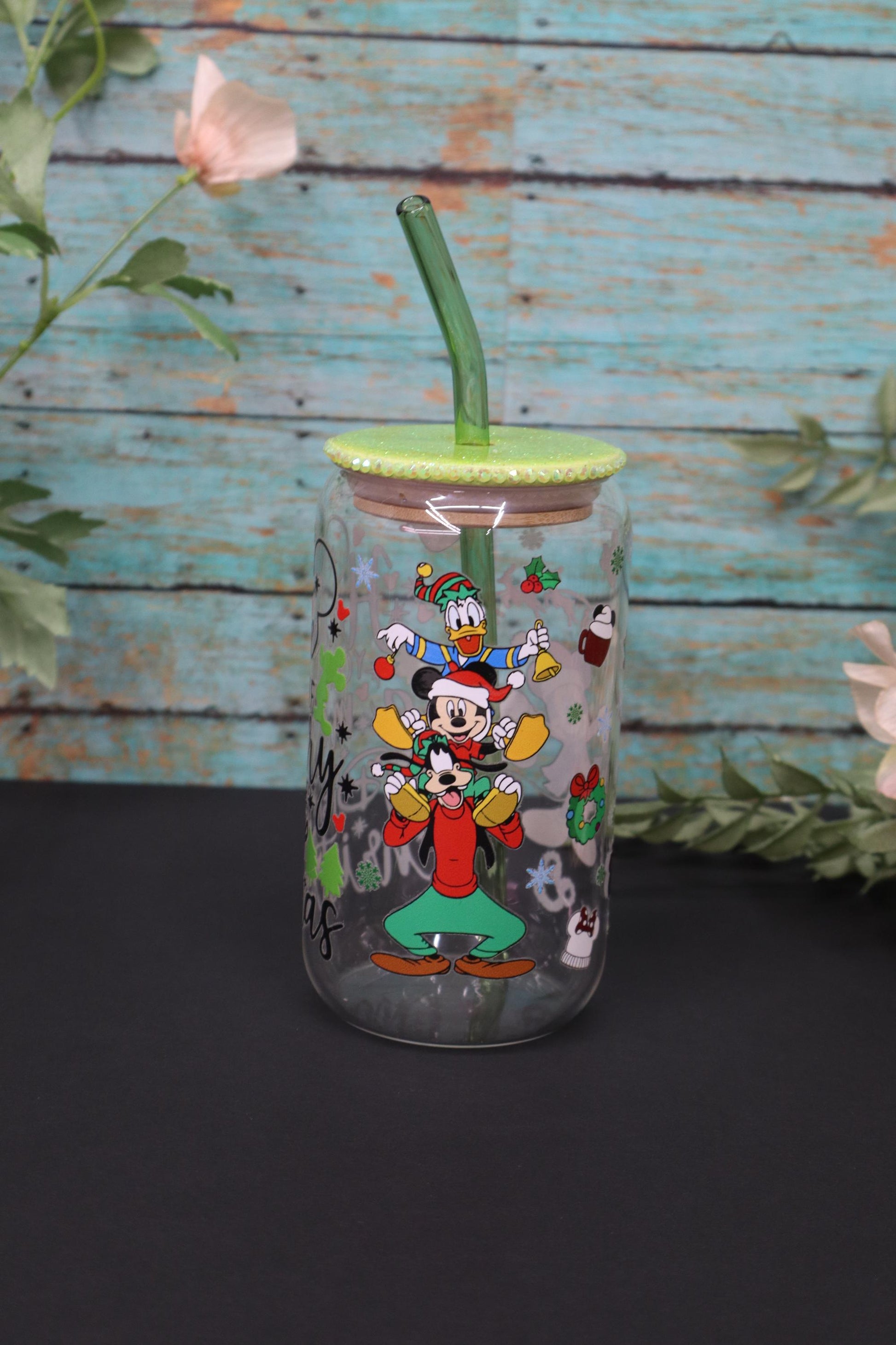 Mickey and Friends Glass cup 16 oz