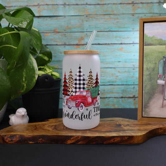 Festive Glass Mug