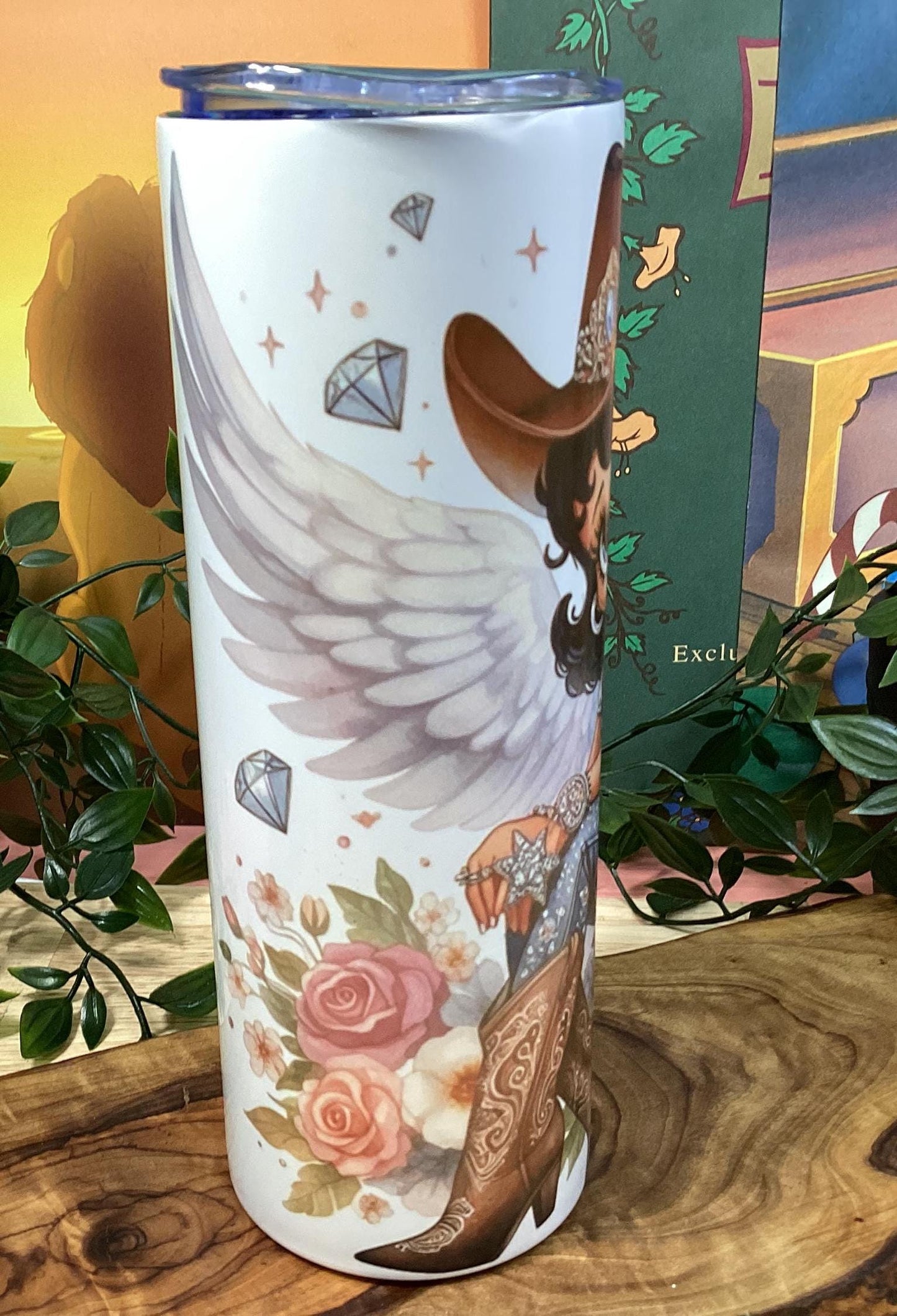 Betty Boop Cowgirl 20oz Tumbler: Adorable Angelic Design