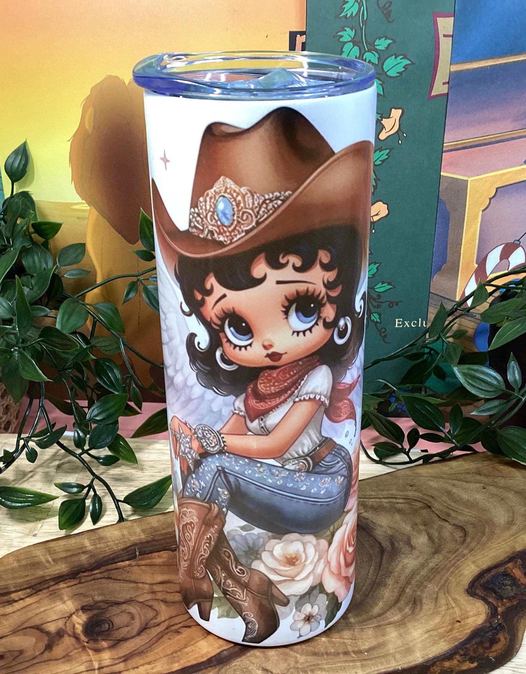 Betty Boop Cowgirl Tumbler 20 oz