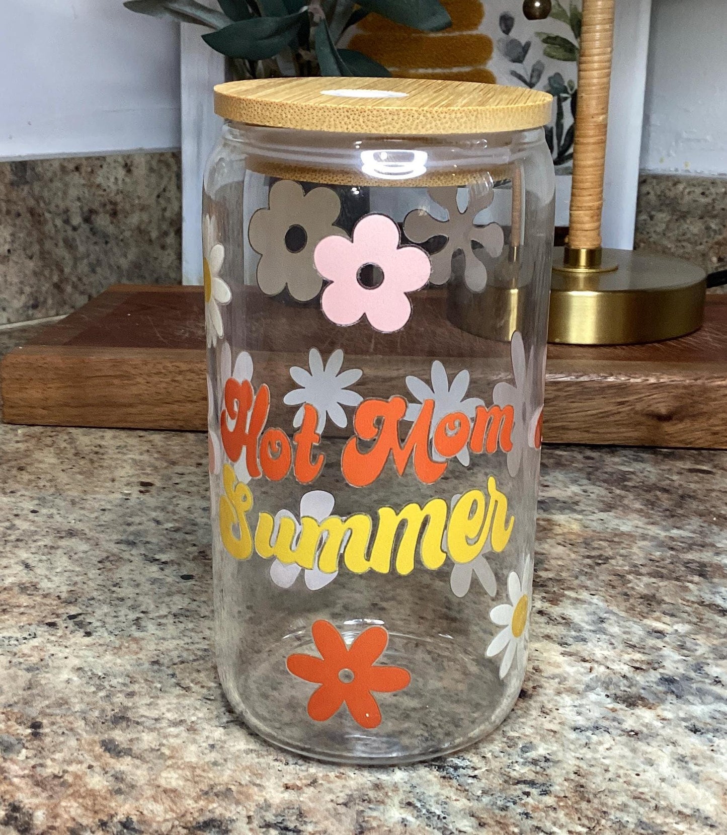Hot Mom Glass Mug