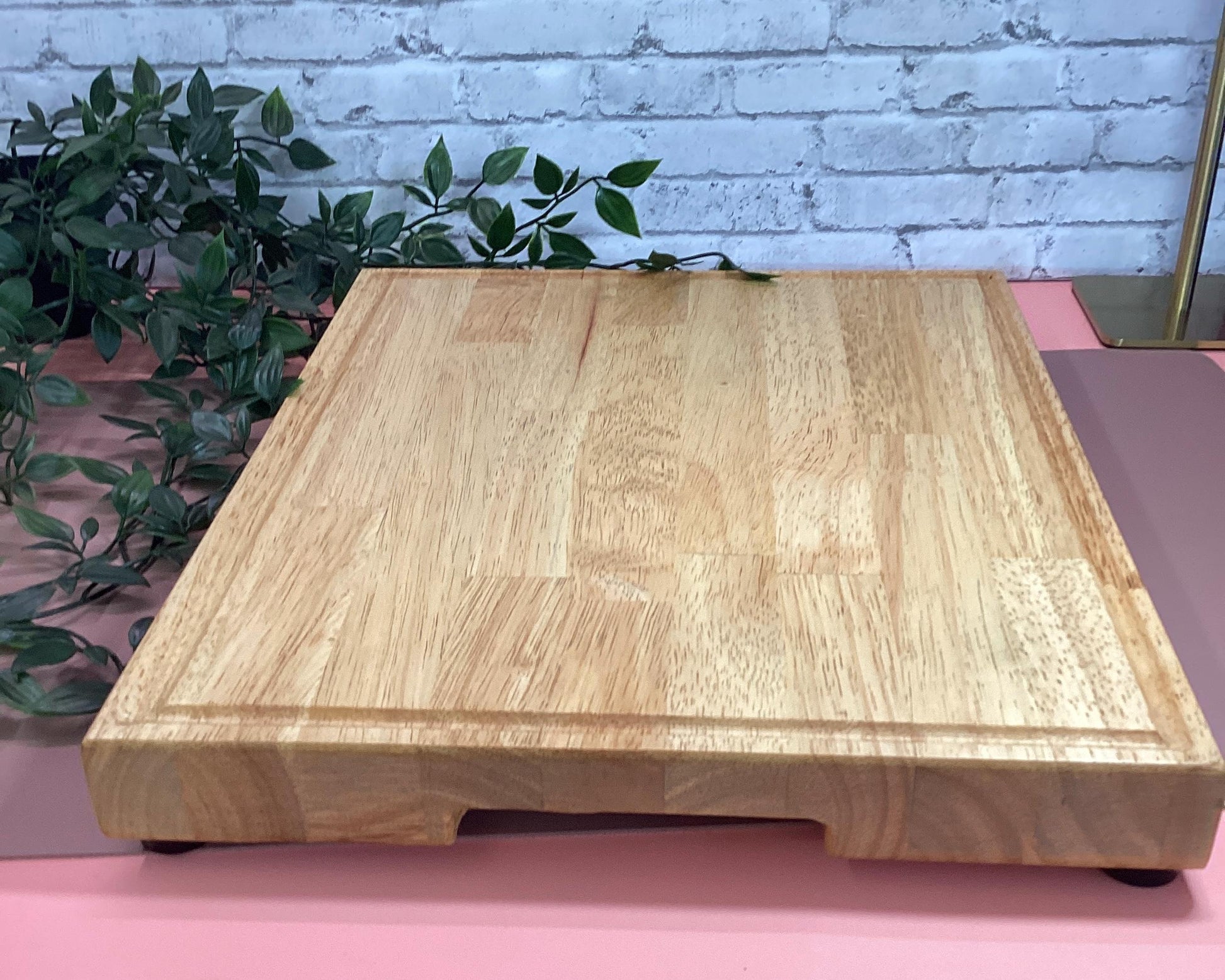 Acacia Wood Cutting Board: 15" x 12" Rustic Kitchen Decor