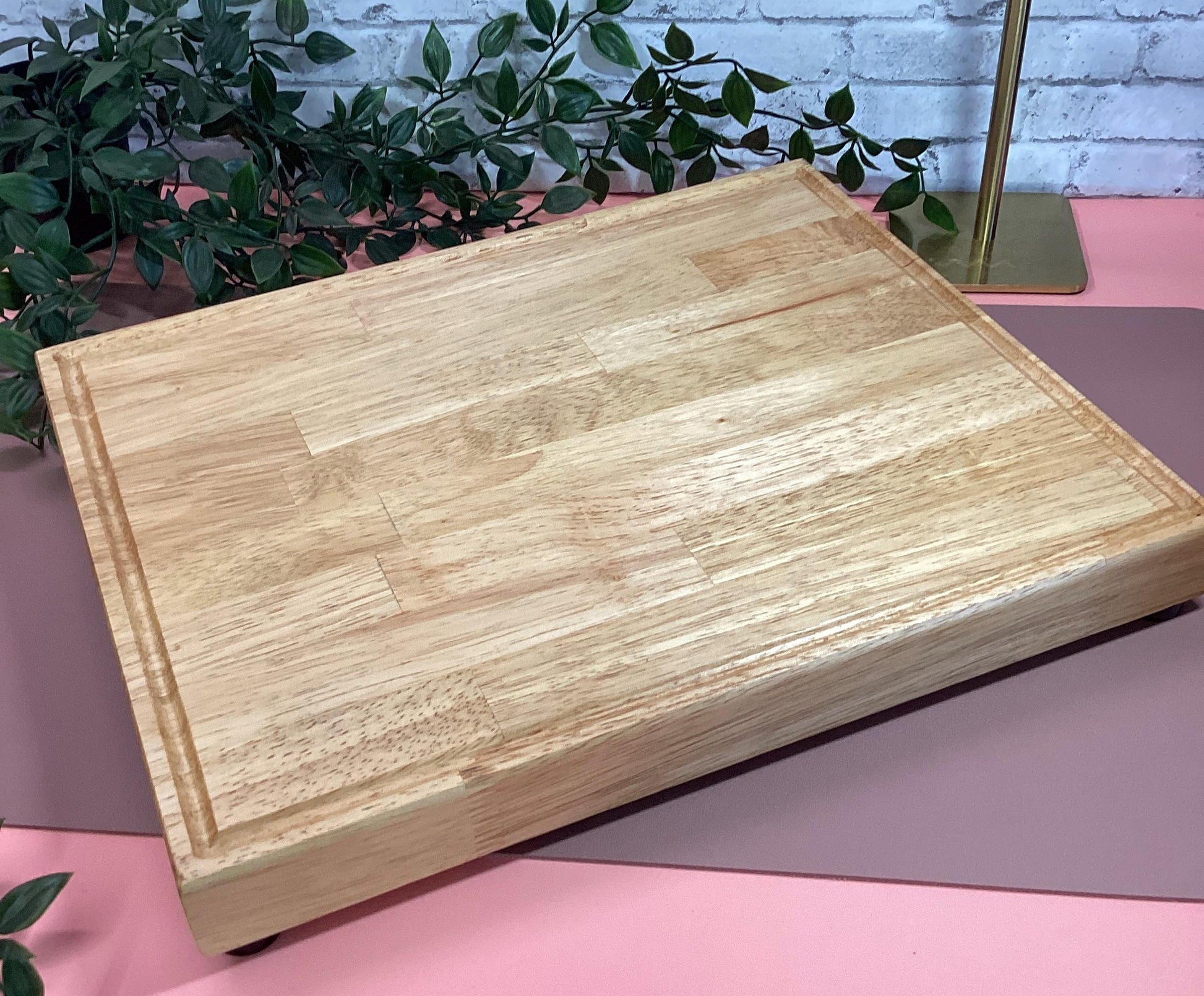 Acacia Wood Cutting Board: 15" x 12" Rustic Kitchen Decor
