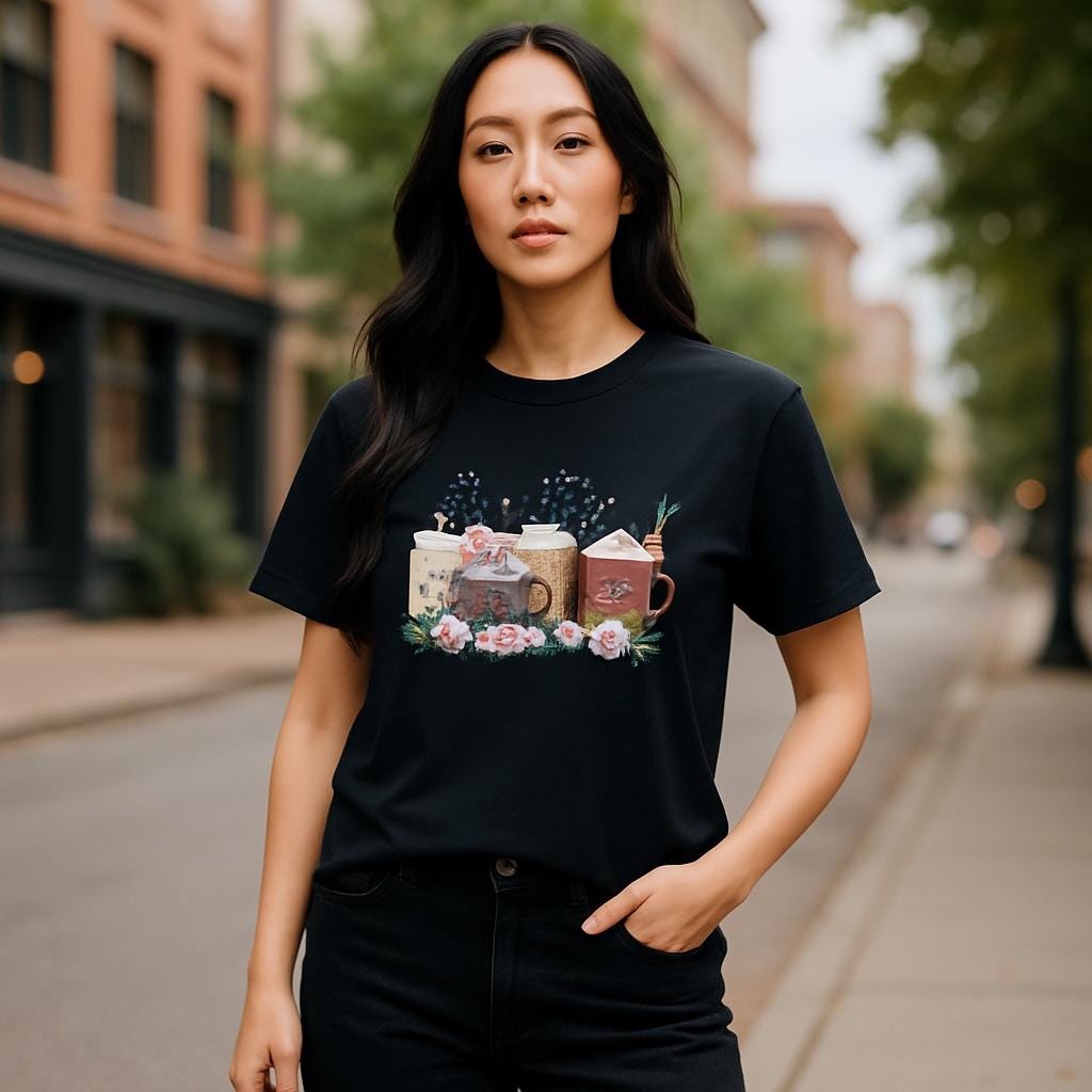 Coffee Please T-Shirt: 100% Cotton Medium Size