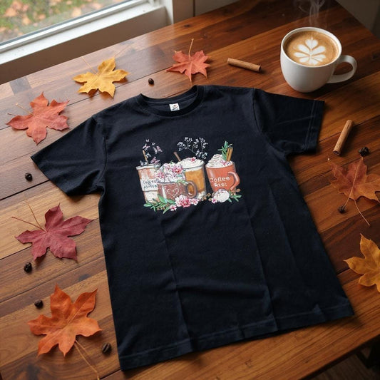 Coffee Please T-Shirt: 100% Cotton Medium Size