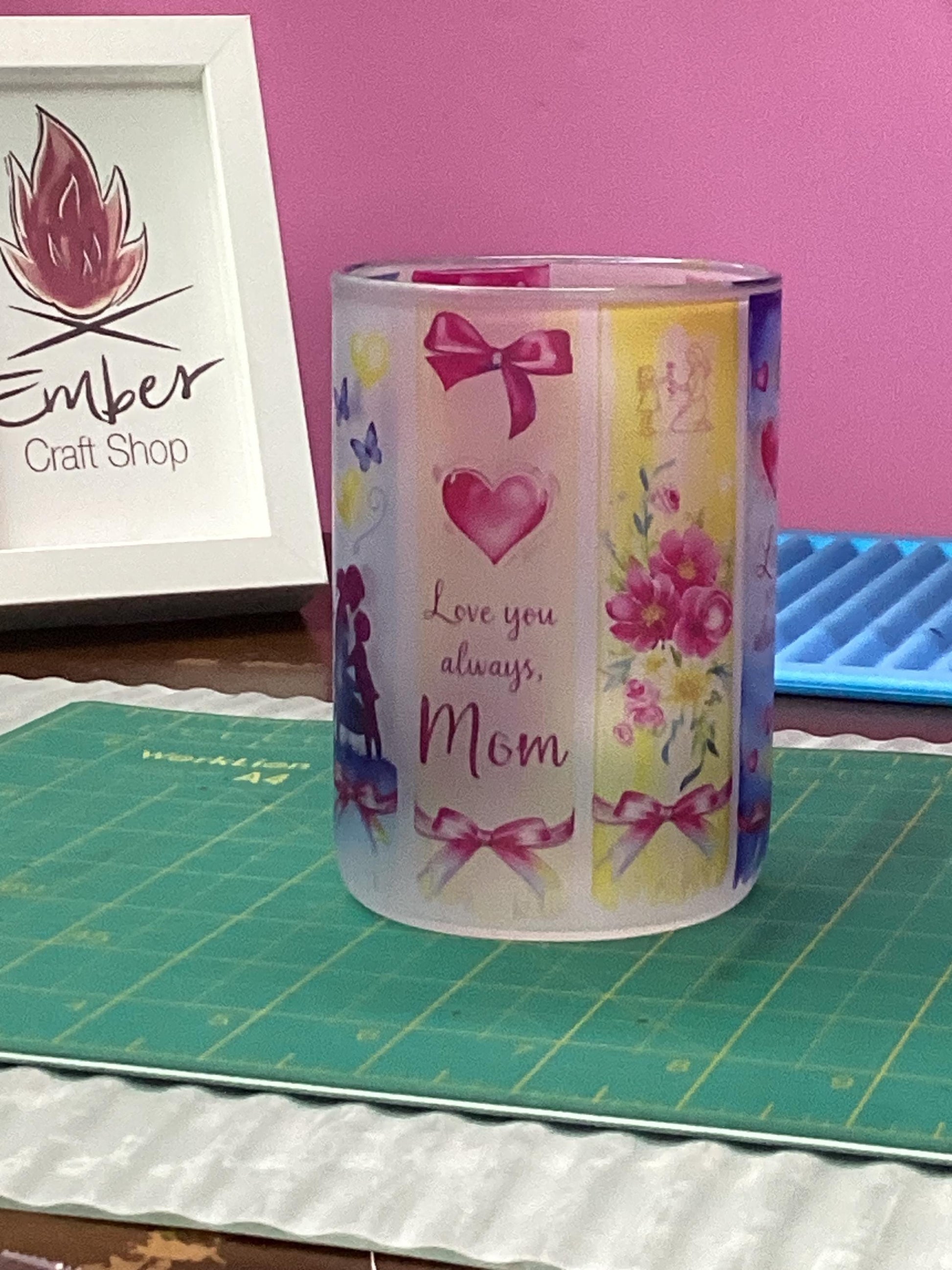 Beautiful “Love You Always Mom” Frozen Mug 16 oz Cute colorful "Love you Always" Coffee Mug