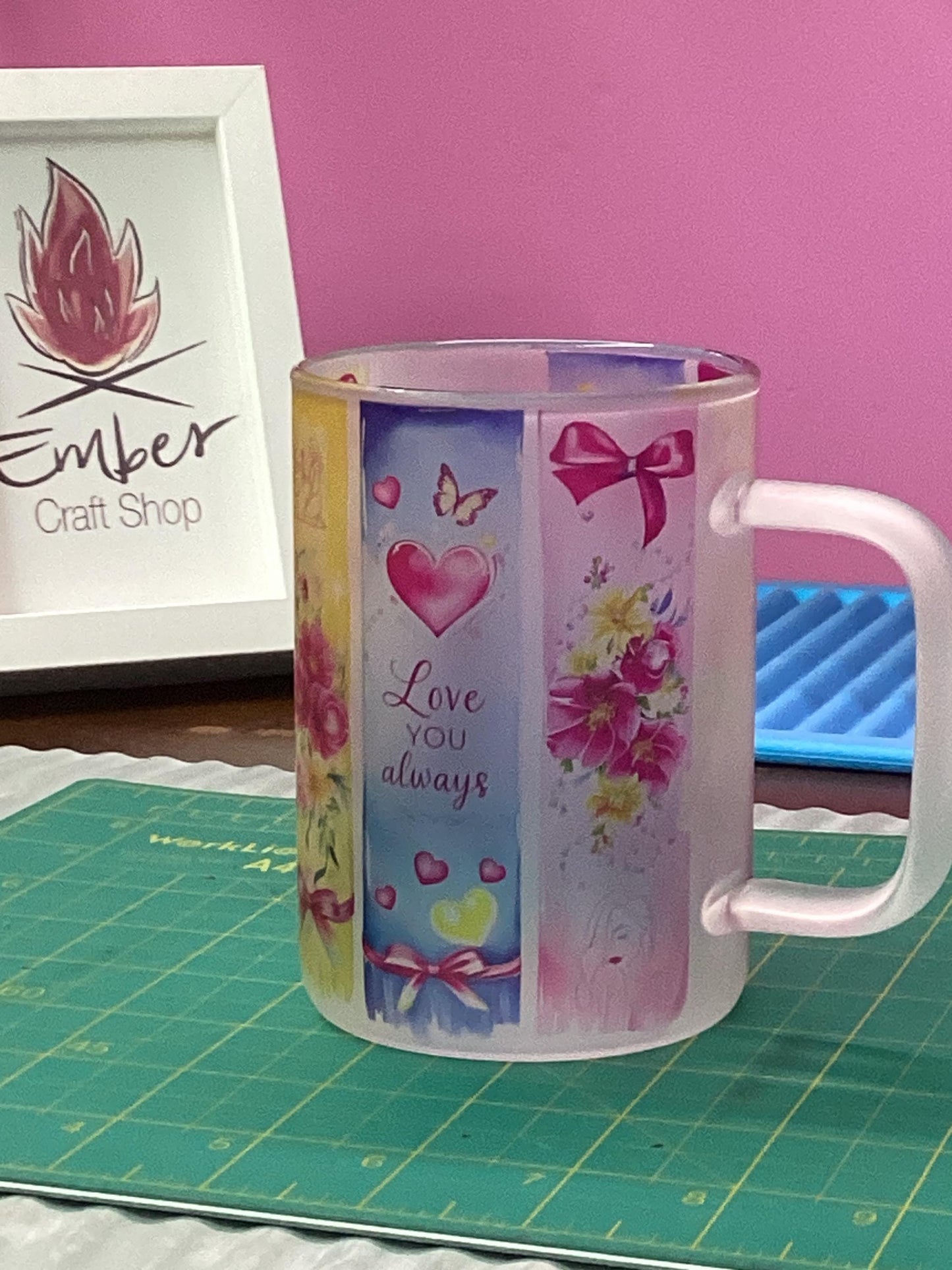 Beautiful “Love You Always Mom” Frozen Mug 16 oz Cute colorful "Love you Always" Coffee Mug