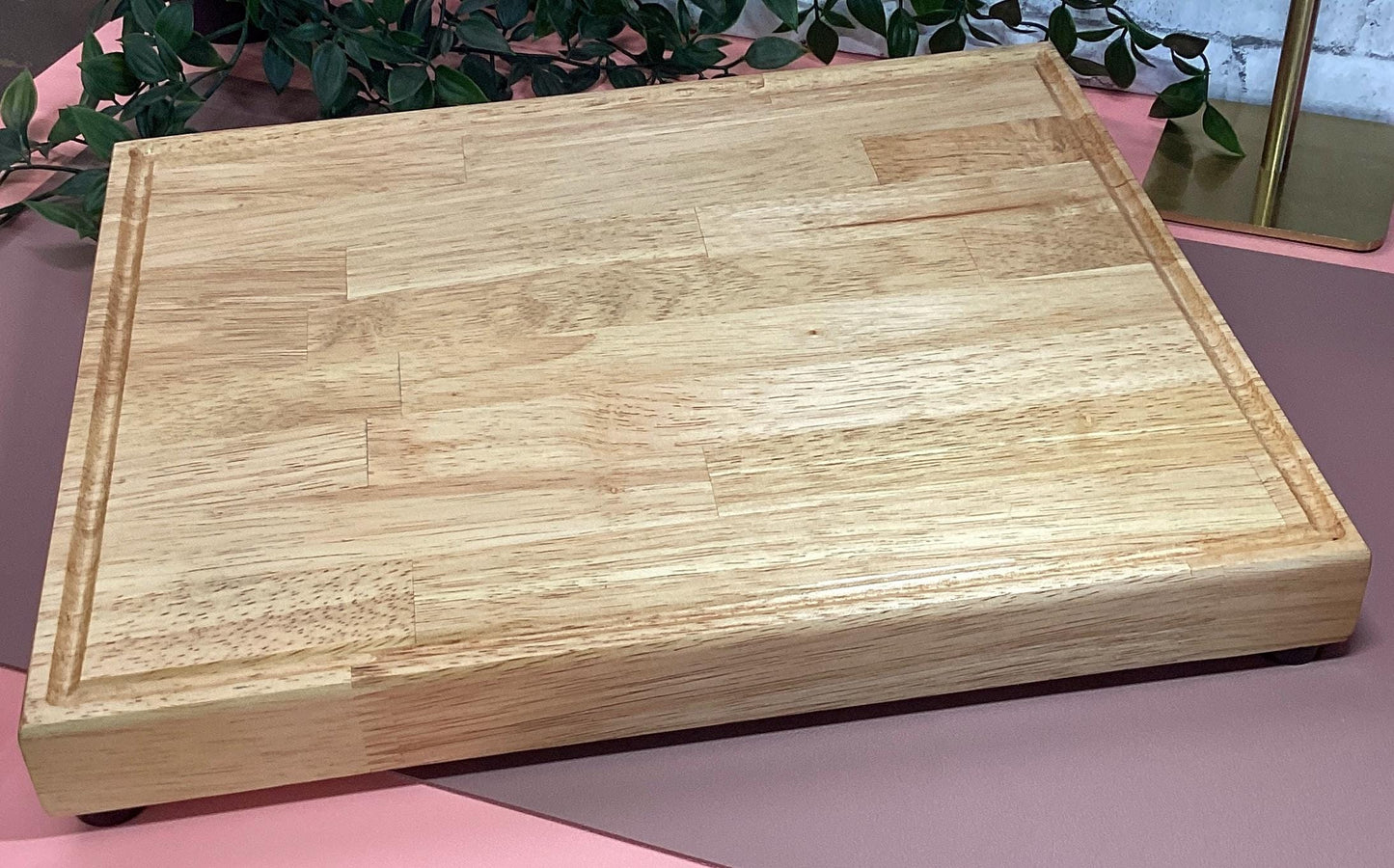 Acacia Wood Cutting Board: 15" x 12" Rustic Kitchen Decor