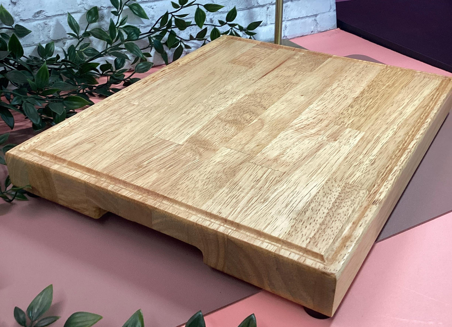 Acacia Wood Cutting Board: 15" x 12" Rustic Kitchen Decor