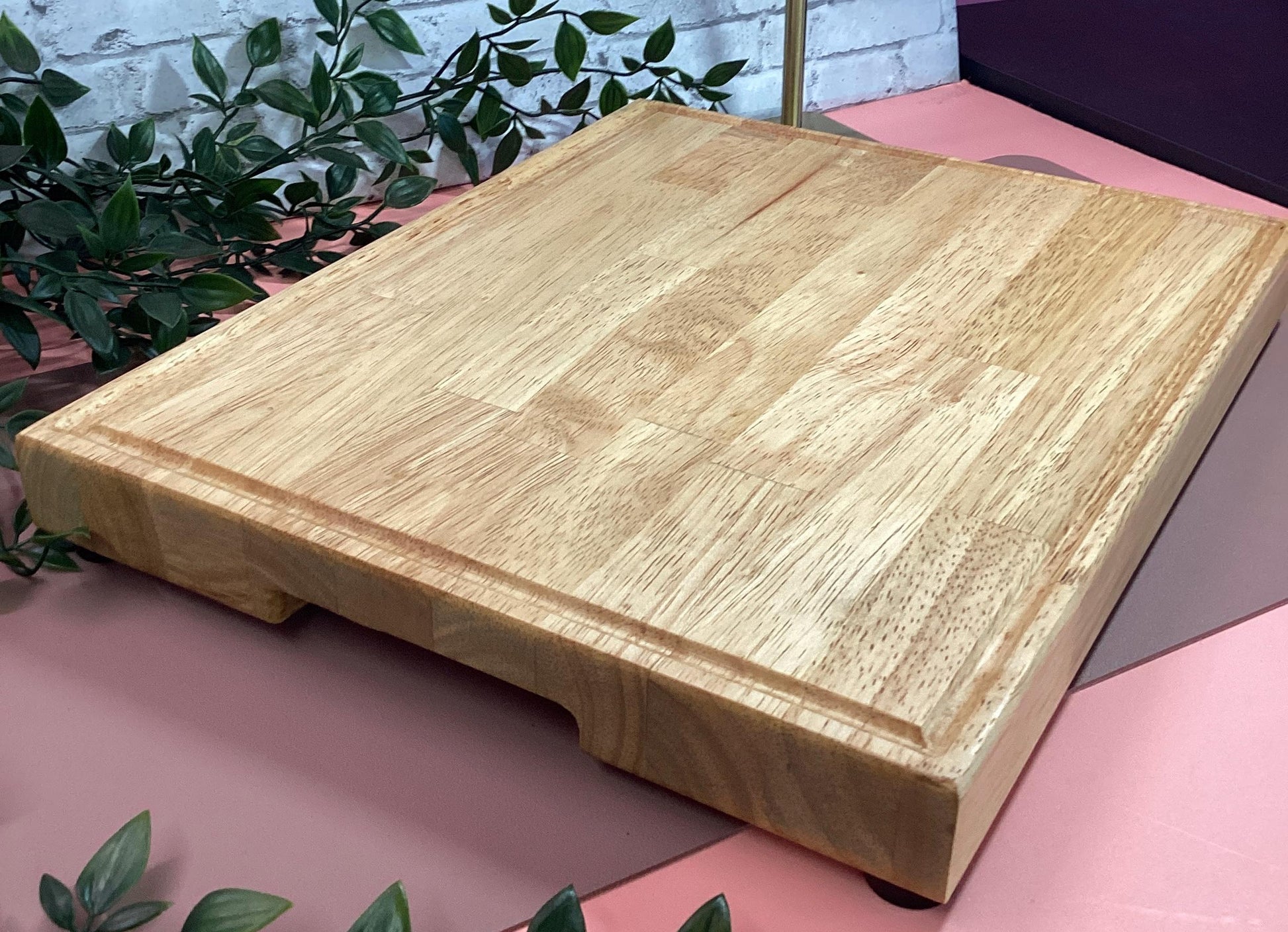 Acacia Wood Cutting Board: 15" x 12" Rustic Kitchen Decor