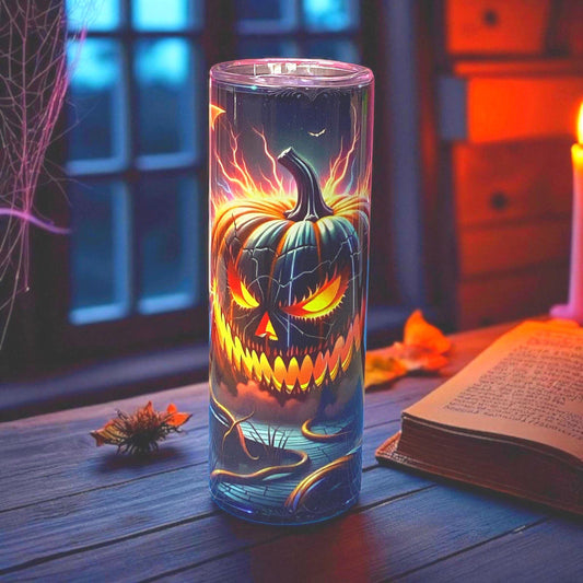 Spooky Pumpkin Halloween 20 oz Tumbler: Halloween Lovers Gift