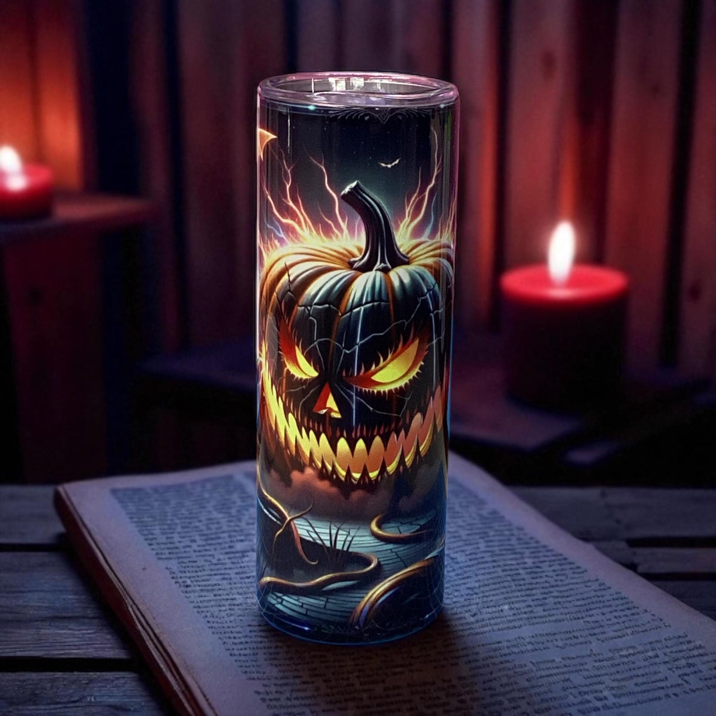 Spooky Pumpkin Halloween 20 oz Tumbler: Halloween Lovers Gift