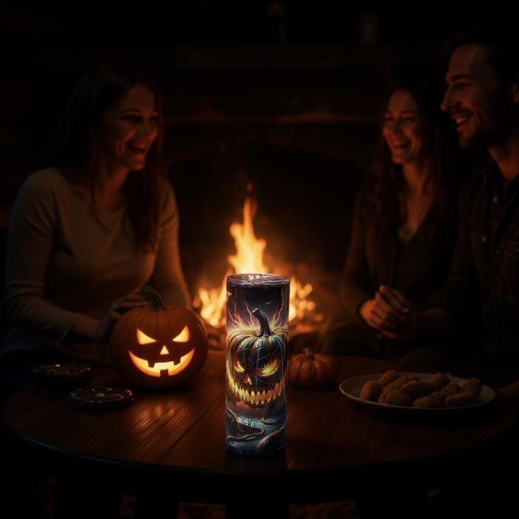 Spooky Pumpkin Halloween 20 oz Tumbler: Halloween Lovers Gift