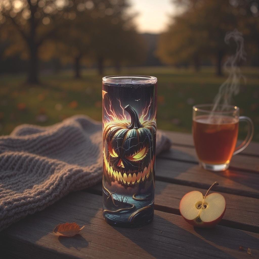 Spooky Pumpkin Halloween 20 oz Tumbler: Halloween Lovers Gift