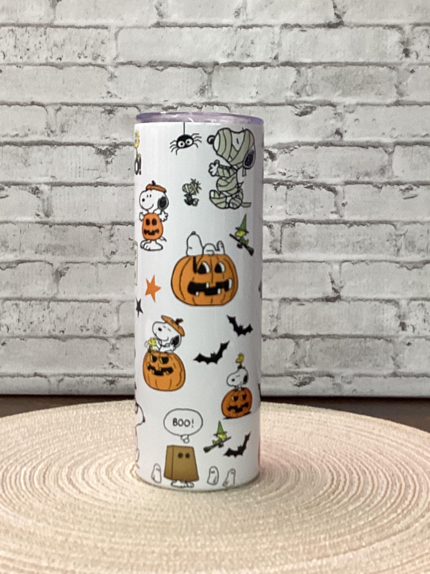 Snoopy Halloween 20oz Tumbler: Peanuts Stainless Steel Travel Mug