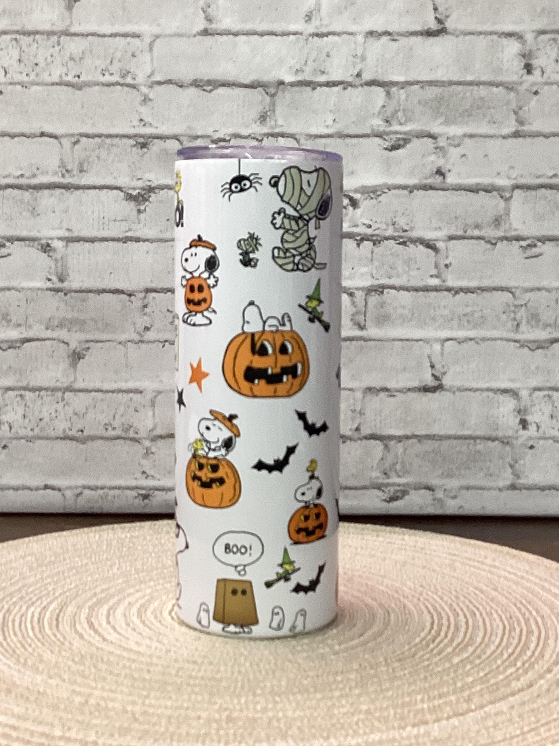 Snoopy Halloween 20oz Tumbler: Peanuts Stainless Steel Travel Mug