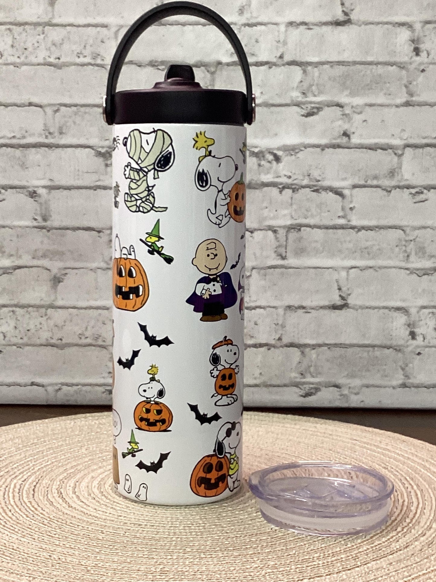 Snoopy Halloween 20oz Tumbler: Peanuts Stainless Steel Travel Mug