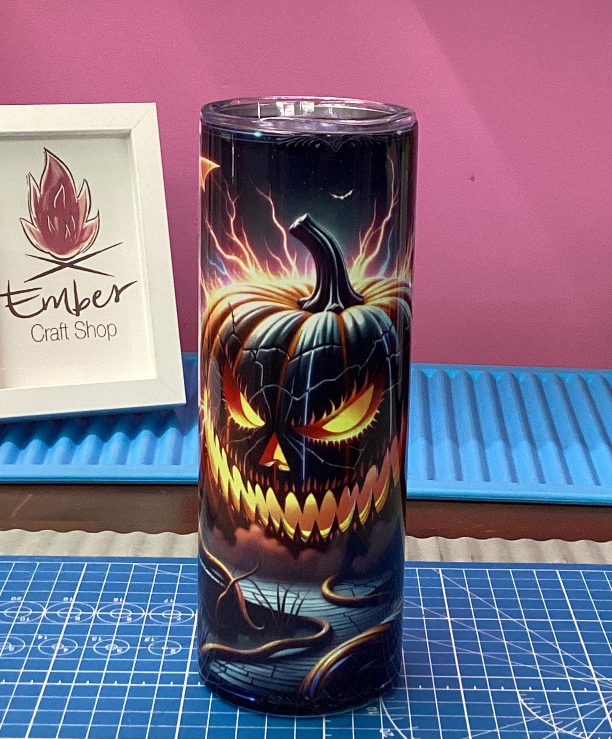 Spooky Pumpkin Halloween 20 oz Tumbler: Halloween Lovers Gift