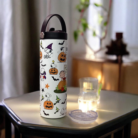 Snoopy Halloween 20oz Tumbler: Peanuts Stainless Steel Travel Mug