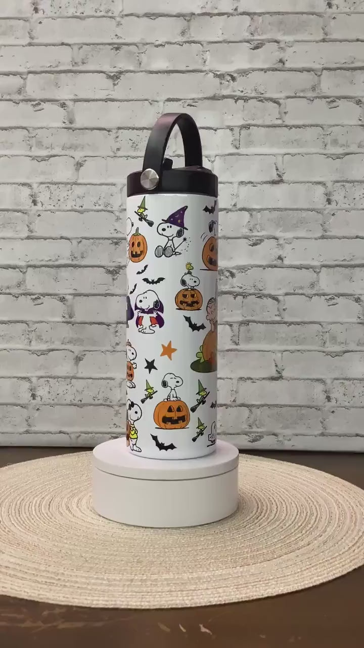 Snoopy Halloween 20oz Tumbler: Peanuts Stainless Steel Travel Mug